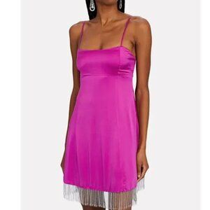 NWT NICHOLAS Isabella Embellished Silk Mini Dress Size 2